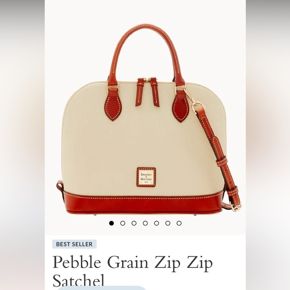 NWT Dooney & Bourke Zip Zip Satchel (BONE) - Picture 3 of 14